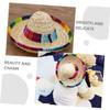 Parliky Small Straw Hat for Dogs and Cats, Wide-Brim Decorative Hat, Lightweight Summer Accessory for Parties and Photoshoots view 3