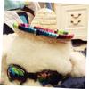 Parliky Small Straw Hat for Dogs and Cats, Wide-Brim Decorative Hat, Lightweight Summer Accessory for Parties and Photoshoots view 4