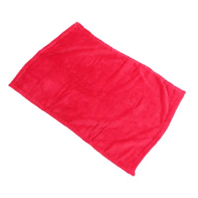 MOLUCKFU Solid Red Polyester Fiber Pet Blanket 50 x 70 cm
