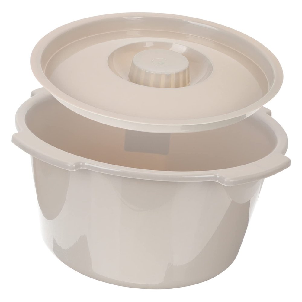 Baluue Portable Bedpan with Lid, 80 kg Capacity