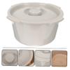 Baluue Portable Bedpan with Lid, 80 kg Capacity view 4