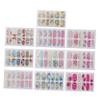 Self-Adhesive Nail Art Stickers, 10 Sheets for Manicure Decoration view 1
