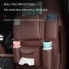 IAZRENOV Leather Seat Back Protector Organizer for Dacia Duster 1st/2nd Gen view 2