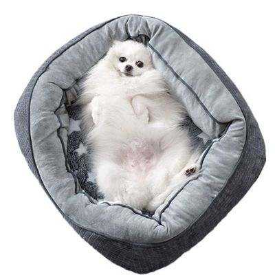 Washable Dog Bed with Thick Padding and Non-Slip Bottom