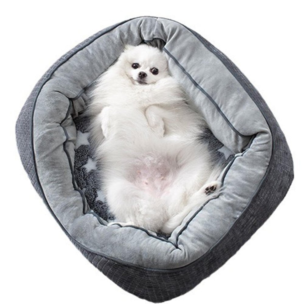 Washable Dog Bed with Thick Padding and Non-Slip Bottom
