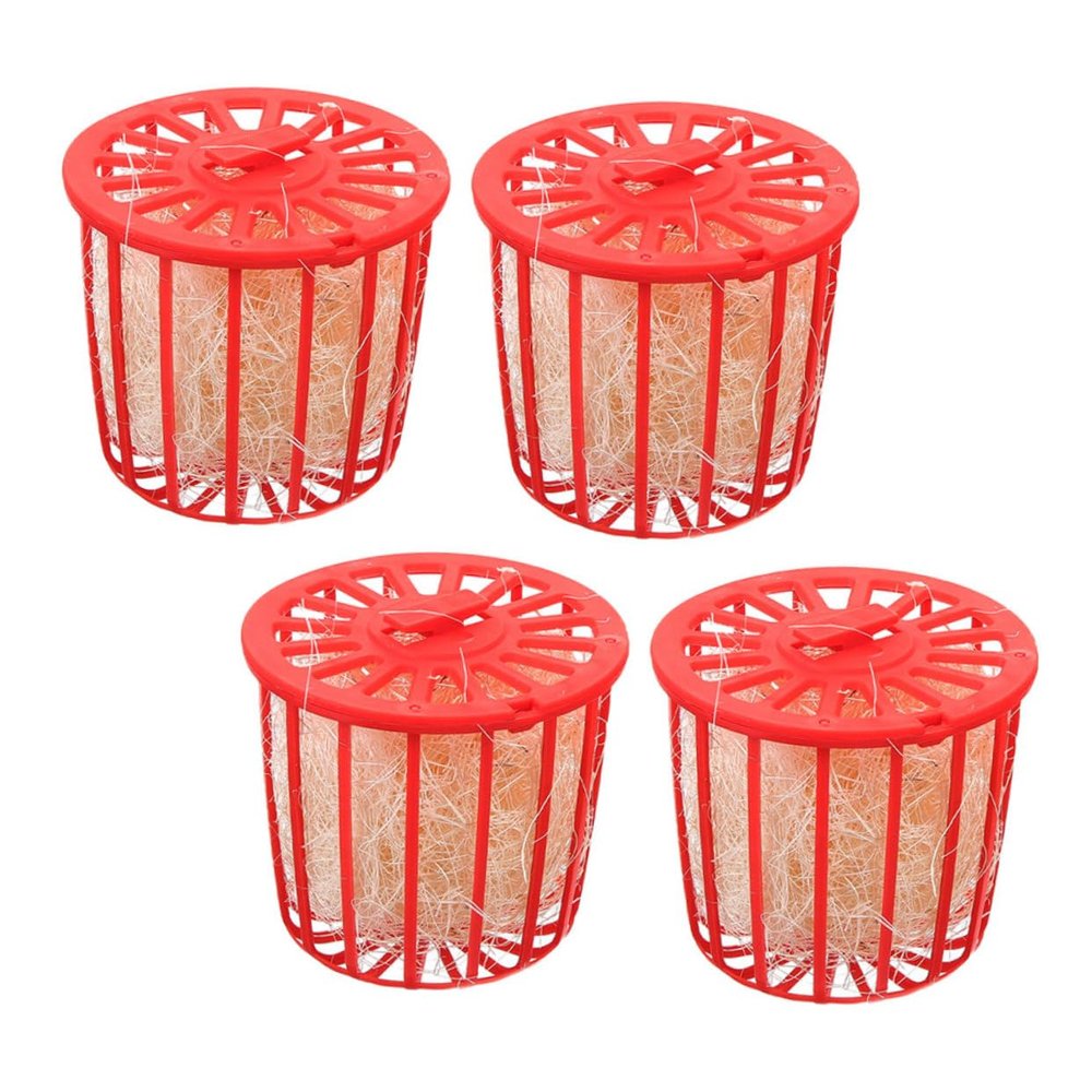NULYLU Bird Nests, 4-Pack, Washable Plastic and Jute