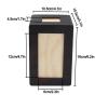 Wooden Pet Urn and Memorial Keepsake Box for Dogs and Cats view 4