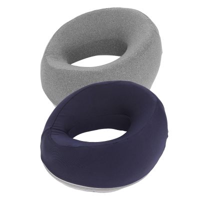 Ergonomic Face Cushion for Beauty Salon Massage Beds, Gray and Dark Blue