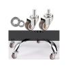 4-Pack Quiet Universal Swivel Rubber Casters for Office/Computer Chairs (2-Inch Threaded Style) view 3