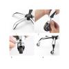 4-Pack Quiet Universal Swivel Rubber Casters for Office/Computer Chairs (2-Inch Threaded Style) view 4