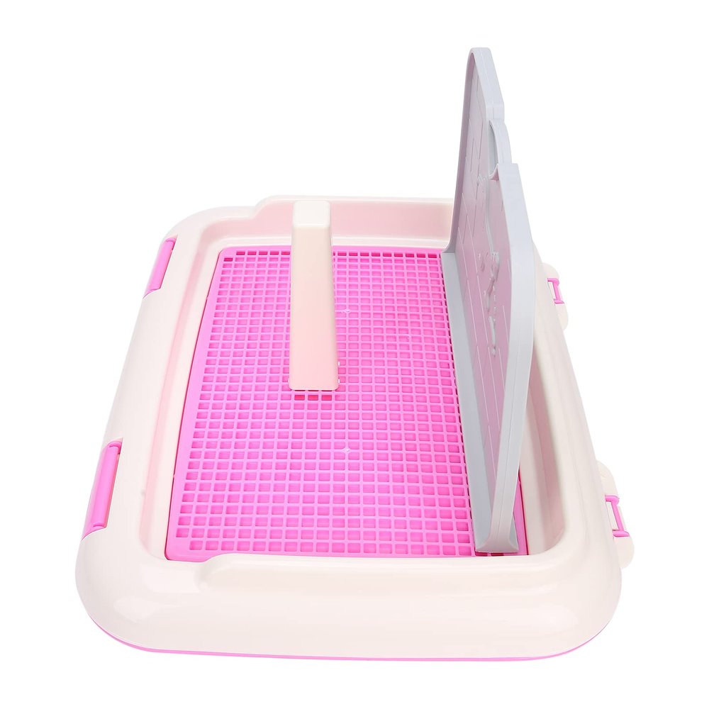 Tomvorks Puppy Toilet for Indoor Training and Scheduled Urination—Protect Your [Unspecified Item] and Keep Your Pet Clean—Ideal for Small Dogs, Made of (Pink)