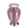 Pet Cremation Urn, Aluminum Alloy, Threaded Lid, 2 Sizes, Coffee/Gold view 1