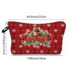 Mateju 2-Pack Cosmetic Bags for Women, Portable Makeup Pouches with Zipper, Fashionable Blue Print view 2