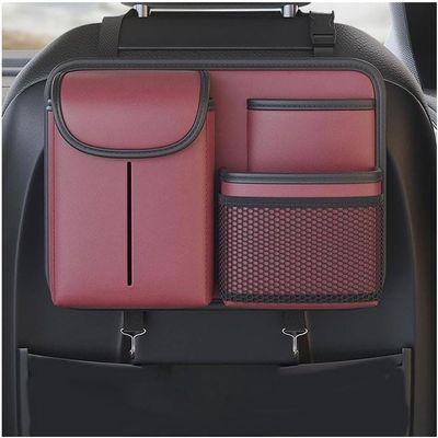 OTYKPXNV Car Seat Organizer for Mercedes-Benz C-Class Wagon 2015–2023, Backseat Storage Bag, C/Red