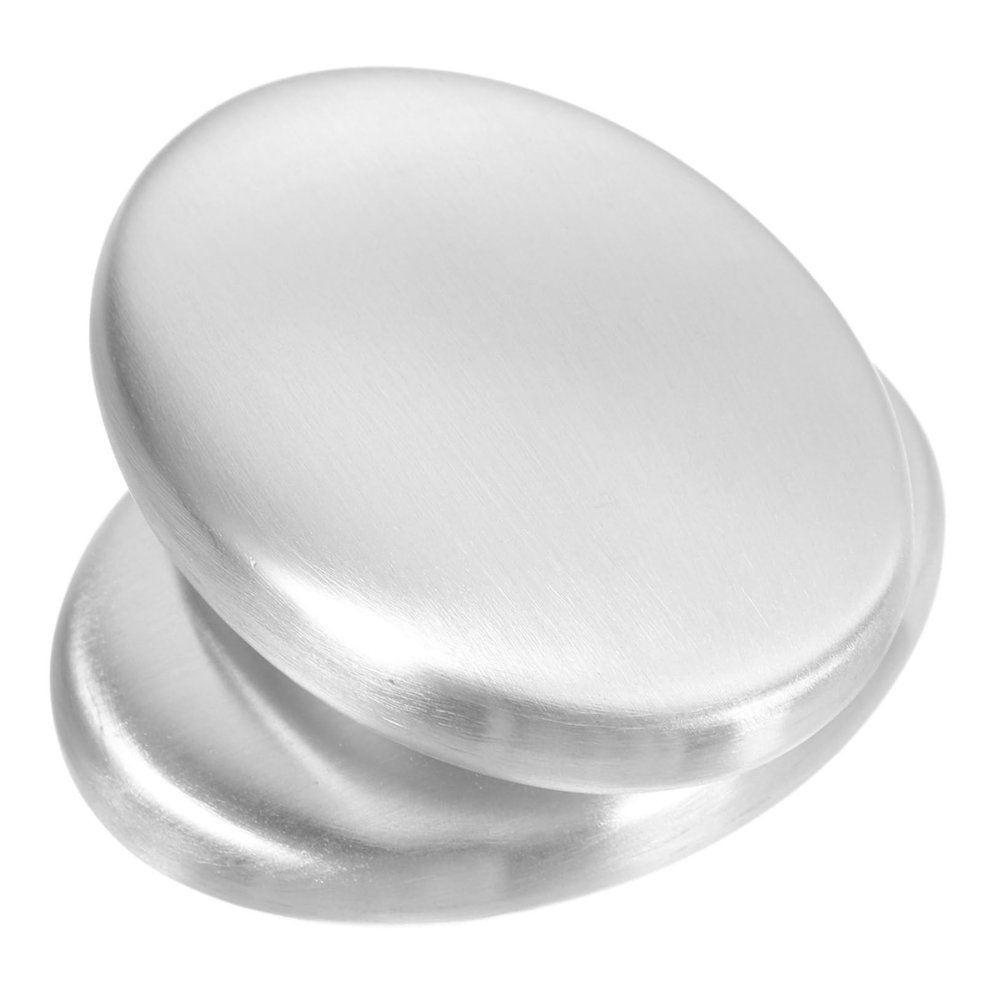 Stainless Steel Odor-Removing Soap, 2-Pack, Silver