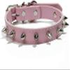 JKDSAO PU Leather Dog Collar with Studs, Red, XL view 4