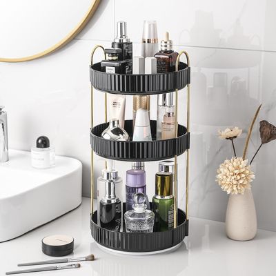 Aveniee 360° Rotating Makeup Organizer for Vanity, 3-Tier