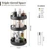 Aveniee 360° Rotating Makeup Organizer for Vanity, 3-Tier view 3