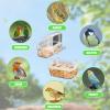 Bird Cage Feeding Station, 2 Pack, Plastic view 4