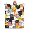 ATOurDealss Cartoon Cat Blanket view 1