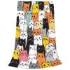 ATOurDealss Cartoon Cat Blanket view 2
