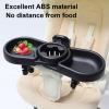 Stroller Snack Tray, Food Tray for Snacks, Fruit and Water Bottle (Black) view 4