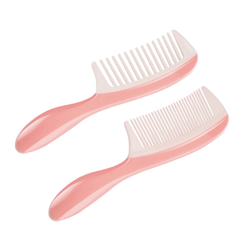 NULYLU 2-Piece Hair Styling Comb Set for Women, Wide- and Fine-Tooth Combs for All Hair Types