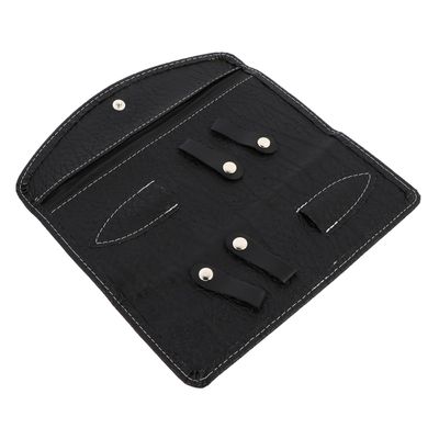 Black Leather Hairdressing Scissors Case for Salon Tools