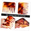 AUTSUPPL 2-Piece Vintage Wide-Tooth Comb Set for Hair Styling and Scalp Massage view 3
