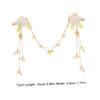 Healvian Chinese Hanfu Hair Accessory with Floral Alloy and Fluffy Balls, Lightweight Hair Clip for Girls view 2