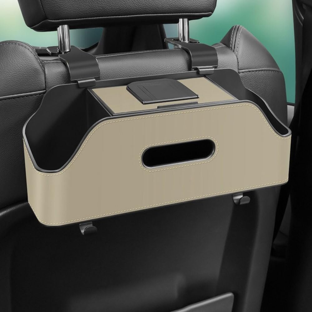 NFAHBAQA Car Seatback Organizer with Cup Holders for Volvo XC40 2019–2023
