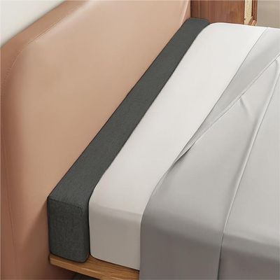 Bed Gap Filler for Bed/Wall/Headboard/Mattress, 100/120/140/160/180/200 cm, High-Density Foam Mattress Extension, Bed Bridge, Rectangular Bolster, Support Pillow, Dark Gray, 100 x 10 x 15 cm