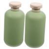 BUGUUYO 3-Piece Set Travel-Size Squeeze Bottles, Refillable Shampoo and Lotion Bottles, Leak-Proof Flip Caps, 300 ml, 2 pcs x 3 view 1