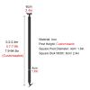 Metal Stair Railing for Sloped Stairs, Adjustable-Angle Balusters, Black, Style A, 18 in/46 cm view 2