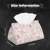 ZhaoYuGoods Rectangular Tissue Box Cover with Vintage Floral Print view 4