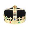 LEEMASING King Crown and Jeweled Queen Crown, for Birthday, Halloween, Cosplay, Party, Wedding, Prom, Quinceañera Pageant, 2 Pieces (Black) view 4