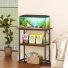 Snughome 2-Tier Aquarium Stand, Rustic Brown view 2