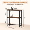 Snughome 2-Tier Aquarium Stand, Rustic Brown view 4