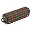 FRODOTGV 2-in-1 Hair Tool Organizer for Women with Heat-Resistant Mat, Red and Green Christmas Plaid view 1