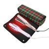 FRODOTGV 2-in-1 Hair Tool Organizer for Women with Heat-Resistant Mat, Red and Green Christmas Plaid view 2