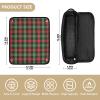 FRODOTGV 2-in-1 Hair Tool Organizer for Women with Heat-Resistant Mat, Red and Green Christmas Plaid view 4