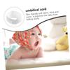 Umbilical Cord Bands for Newborns, 6-Piece Cotton Set, White view 3