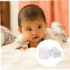 Umbilical Cord Bands for Newborns, 6-Piece Cotton Set, White view 4