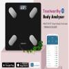NUTRI FIT Smart Digital Bathroom Scale with Bluetooth, 26 x 26 cm, Black view 2