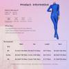 RUNQHUI Women's Shiny Full-Body Stretch Bodystocking, Purple, 3XL view 4