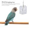 Yardwe Acrylic Bird Feeder Toy for Small Parrots and Cockatiels view 4