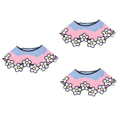 BUGUUYO 3-Piece Pet Drool Bibs for Dogs and Cats, Soft Decorative Feeding Bibs for Summer and Everyday Use
