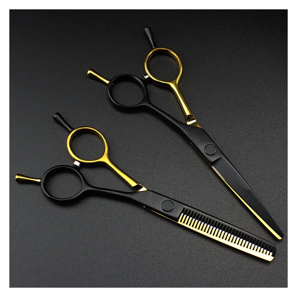 ZXPGHUJSHB 5.5-Inch Hair Cutting and Thinning Scissors Set