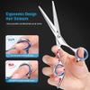 ZXPGHUJSHB 10-Piece Professional Hair Cutting Scissors Set, Blue view 4