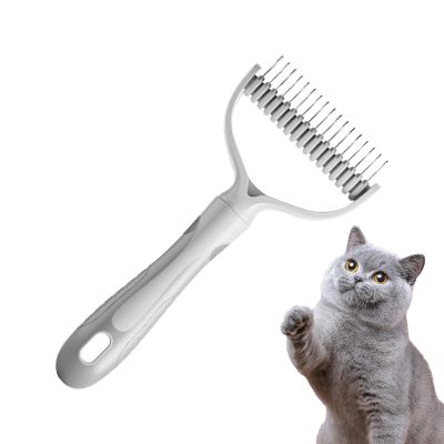 Double-Sided Dog Brush for Shedding